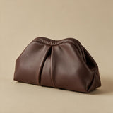 Bolso de Hombro con Frente Plisado