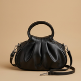 Bolso de Hombro con Pliegues Escultóricos