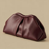 Bolso de Hombro con Frente Plisado
