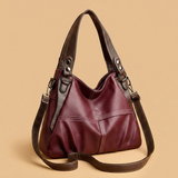 Bolso de Hombro con Costuras en Contraste