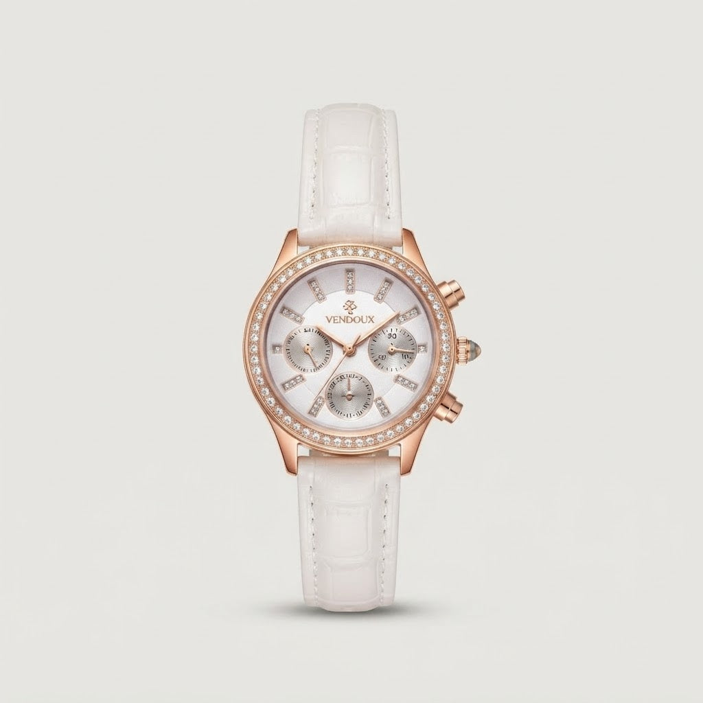 Reloj de correa texturizada elegante