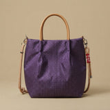 Bolso Tote con Patrón de Cuadros