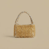 Bolso de Hombro con Flecos de Cuentas