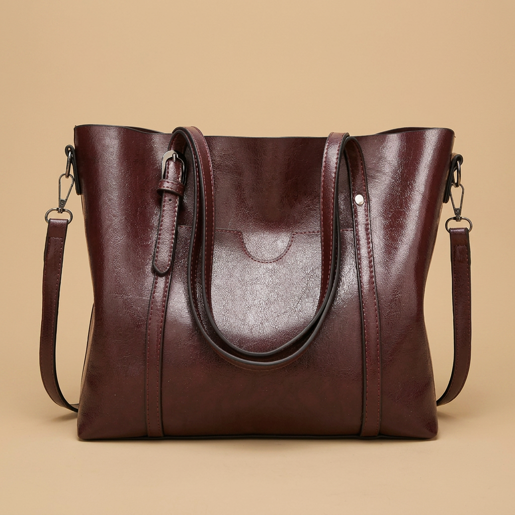 Bolso Tote de Cuero para Mujeres, Bandolera y de Hombro