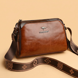 Bolso Bandolera de Cuero Estructurado con Solapa