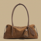 Bolso de Hombro con Acento de Borlas