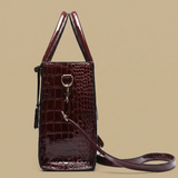 Bolso Tote con Acabado en Relieve de Cocodrilo