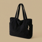 Bolsa Tote con Textura de Pana