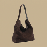Bolso Hobo con Acabado de Ante