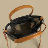 Bolso Tote con Patrón de Cuadros