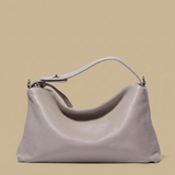 Bolso de Hombro de Cuero Suede Genuino