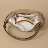 Bolso Hobo con Textura de Ante