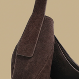 Bolso Hobo con Acabado de Ante