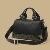 Bolso de Hombro con Detalle de Leopardo