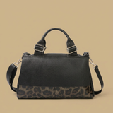 Bolso de Hombro con Detalle de Leopardo
