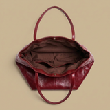 Bolso Tote Acogedor con Acabado Brillante