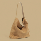Bolso Hobo con Acabado de Ante