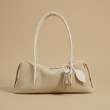 Bolso de Hombro con Acento de Borlas