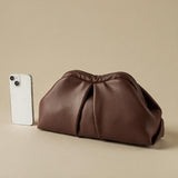 Bolso de Hombro con Frente Plisado