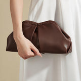 Bolso de Hombro con Frente Plisado