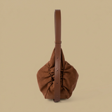 Bolso Hobo con Textura de Ante