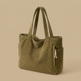 Bolsa Tote con Textura de Pana