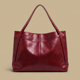 Bolso Tote Acogedor con Acabado Brillante