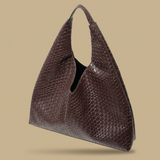 Bolsa Tote Tejida Silueta Retro