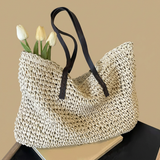 Bolso Tote con Textura Tejida