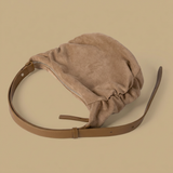 Bolso Hobo con Textura de Ante
